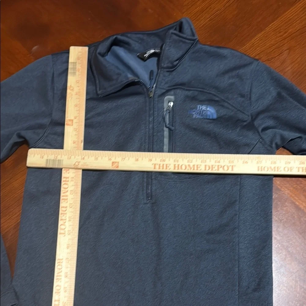 The North Face Lightweight 1/2 zip light canyonlands jacket navy fleece